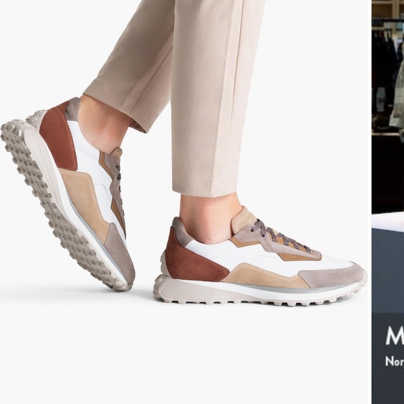 Magnanni Brown & White Onyx Water Resistant Sneaker - Picture 2 of 14